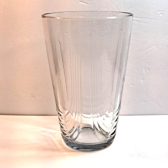 Neiman Marcus Vintage Lead Crystal Glass Centerpiece Vase Ribbed Heavy Classic